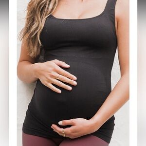 BLANQI Maternity Belly Support Tanktop, Black